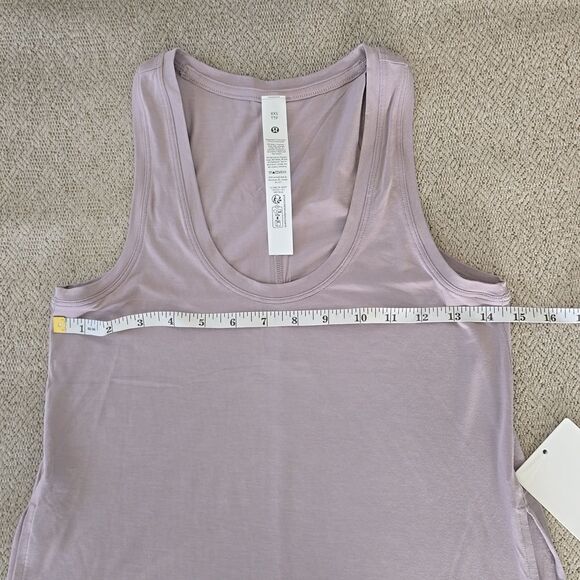 Lululemon Modal Silk Side Slit Purple Gray Athletic Tank Top - XXS - Picture 7 of 11